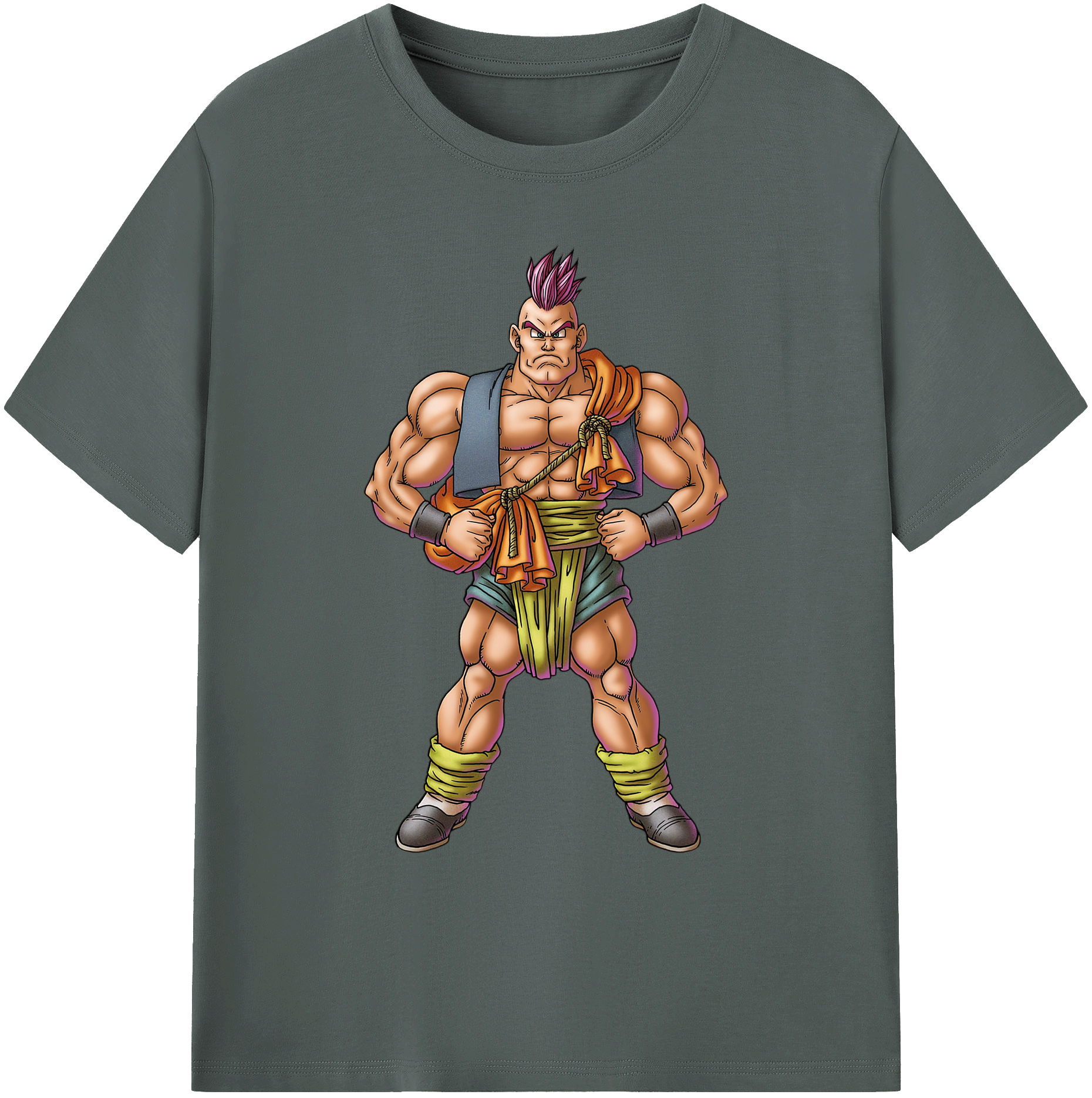 （画像用） ドラゴンクエスト Doragon Kuesuto Dragon Quest 綿100％ メンズ半袖Tシャツ｜肌触りやわらか＆通気性